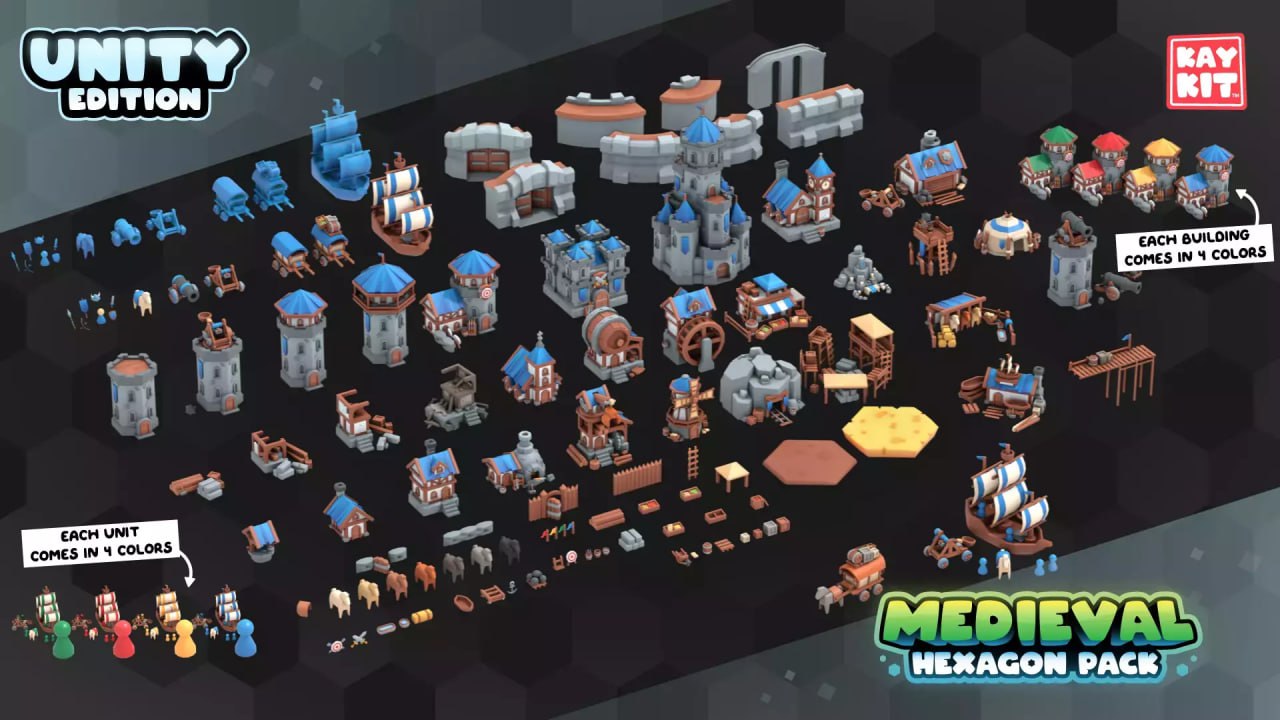 KayKit - Medieval Hexagon Pack📱 - изображение 4